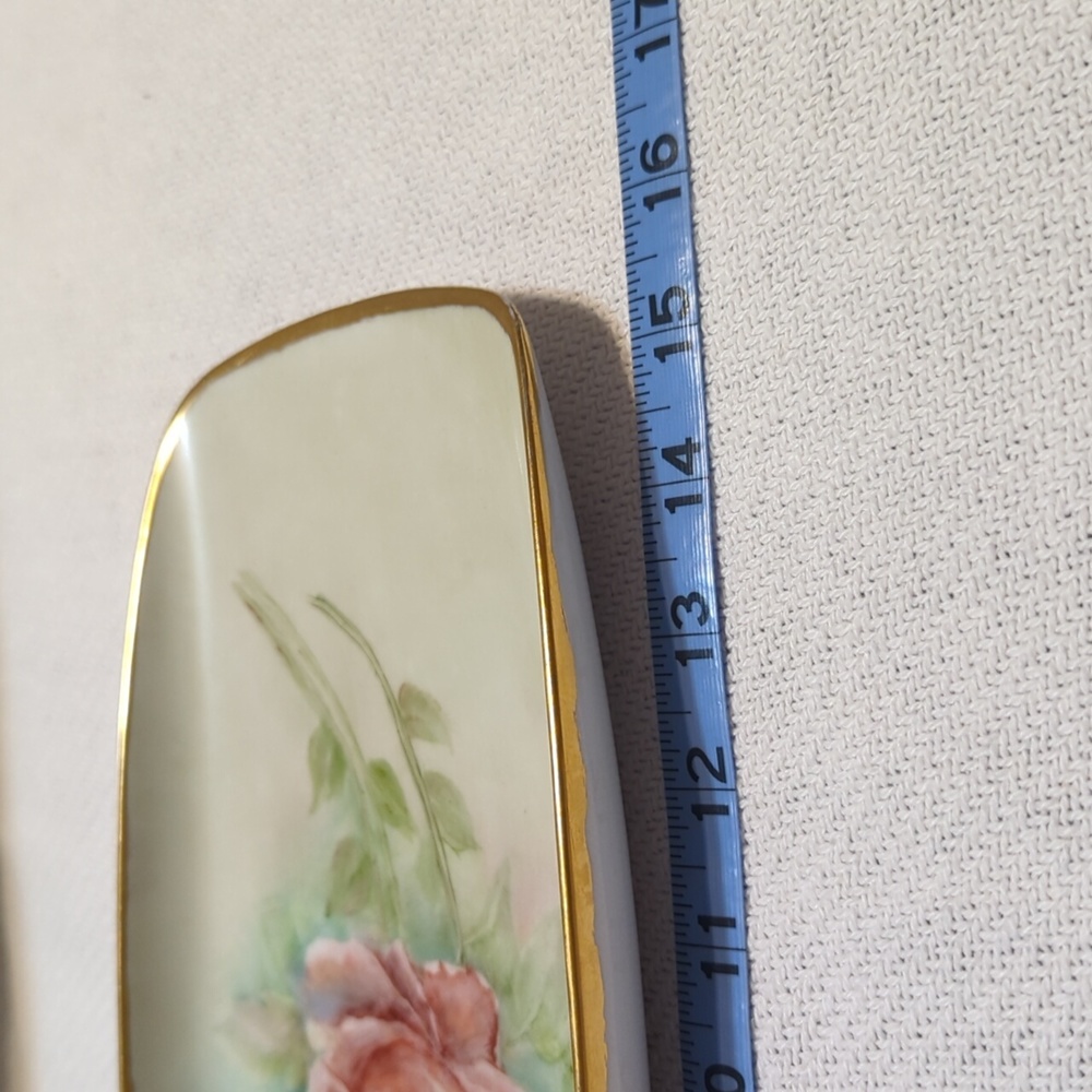 Vintage Hutschenreuther Rose Dish 15 inches - Picture 2 of 6